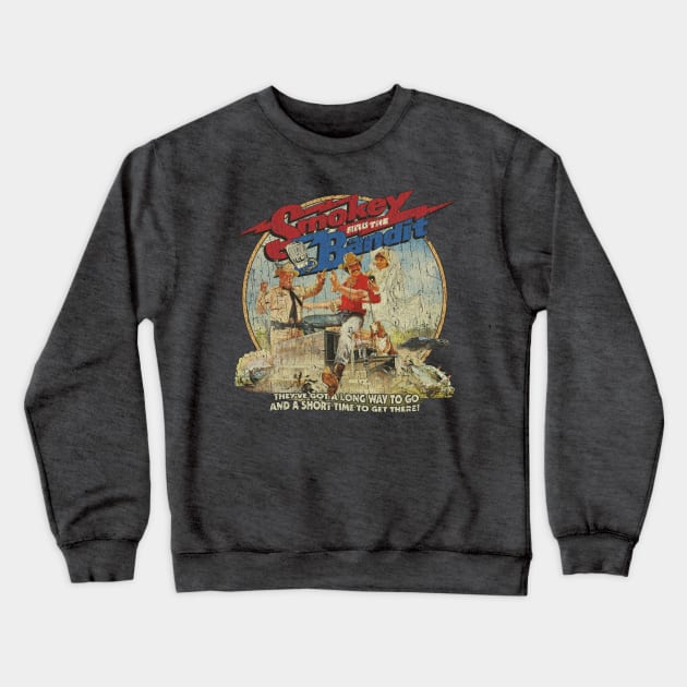 Smokey and the Bandit 1977 Crewneck Sweatshirt by JCD666